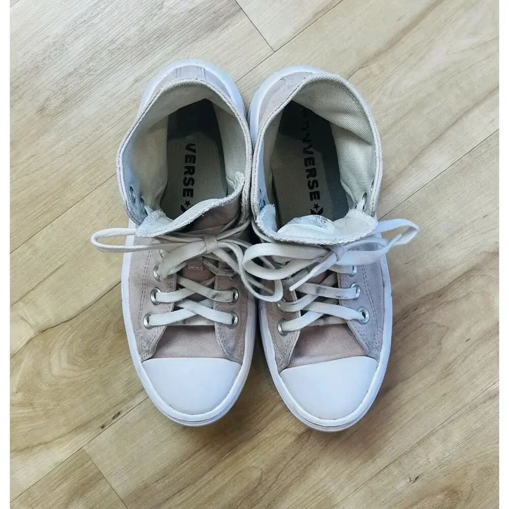 Men’s Size 6.5 - Converse Chuck Taylor All Star Move High Stone Shoe Pink - Picture 5 of 12